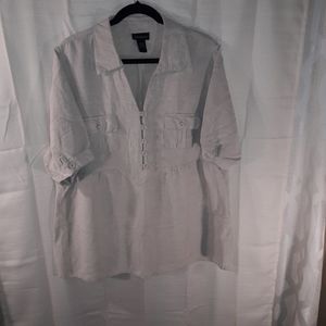 Lane Bryant linen blend plus size 22 top